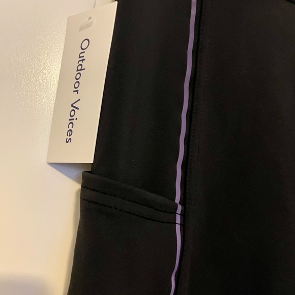 Outdoor Voices Frostknit 7/8 Leggings - Black/rainbow reflective OV BNWT! - Picture 10 of 10